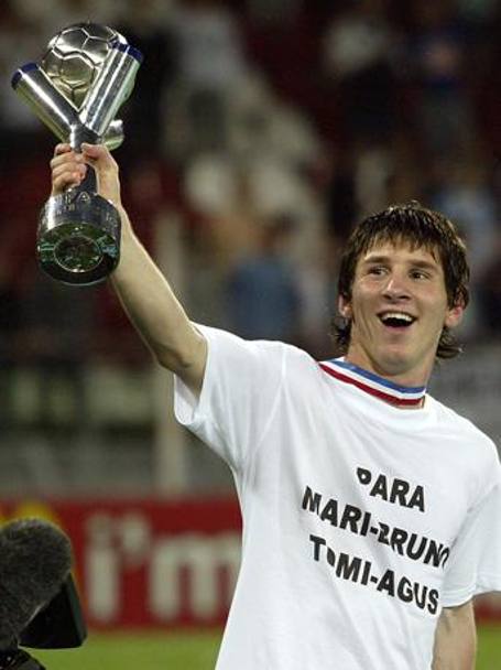 Con la nazionale argentina, Messi vince nel 2005 il Mondiale under-20... Reuters